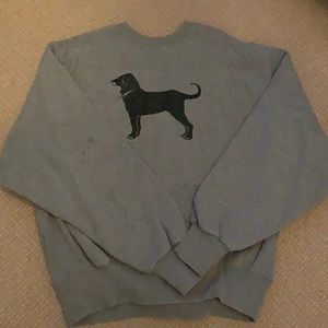 Grey black dog sweatshirt